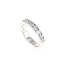 Load image into Gallery viewer, 14K White Gold Channel Set Diamond Band 1.00CTW