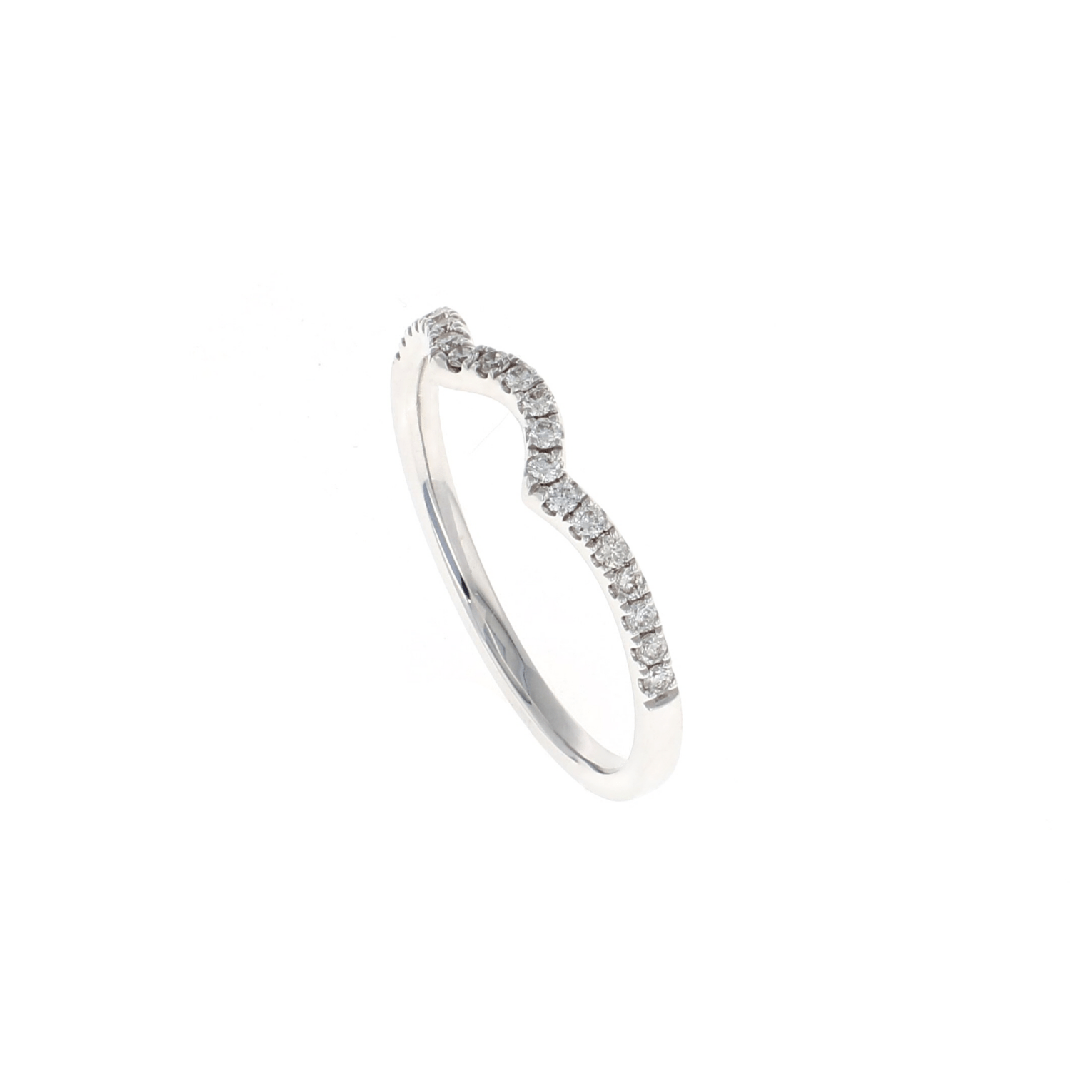 Ladies Diamond Contour Band (0.16CTW)