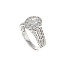 Load image into Gallery viewer, Oval Halo Complete Engagement Ring (1.94CTW)