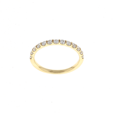 Load image into Gallery viewer, 18K Yellow Gold 1/2 Way Pave Diamond Band (0.52CTW)
