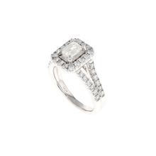 Load image into Gallery viewer, Emerald Cut Halo Complete Engagement Ring (1.50CTW)