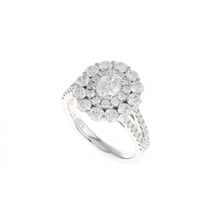 Load image into Gallery viewer, Oval Double Halo Complete Engagement Ring (2.09CTW)