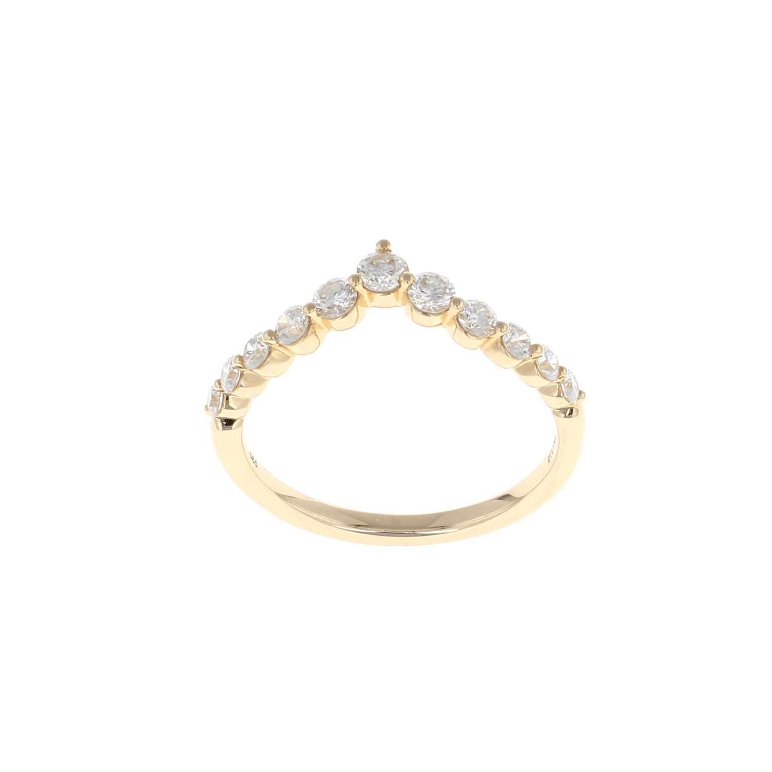 Diamond Single Prong Contour Band (0.50CTW)