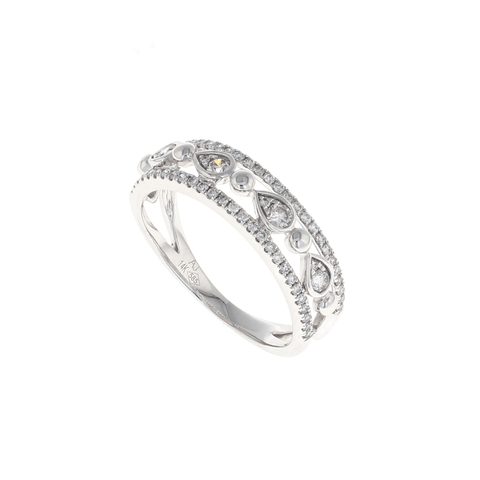 3 Row Pave Diamond Fashion Ring (0.39CTW)