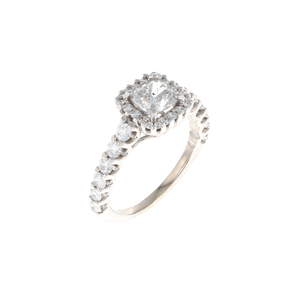 Princess Halo Complete Engagement Ring (0.90CTW)