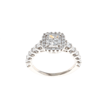 Load image into Gallery viewer, Princess Halo Complete Engagement Ring (0.90CTW)