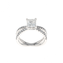 Load image into Gallery viewer, Princess Complete Engagement Ring (1.78CTW)