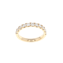 Load image into Gallery viewer, 14K Yellow Gold 3/4 Way Diamond Band (1.00CTW)