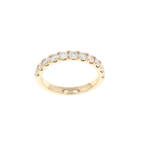 14K Yellow Gold 3/4 Way Diamond Band (1.00CTW)