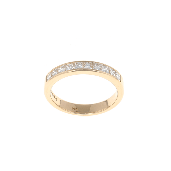14K Yellow Gold Channel Set Diamond Band (0.75CTW)
