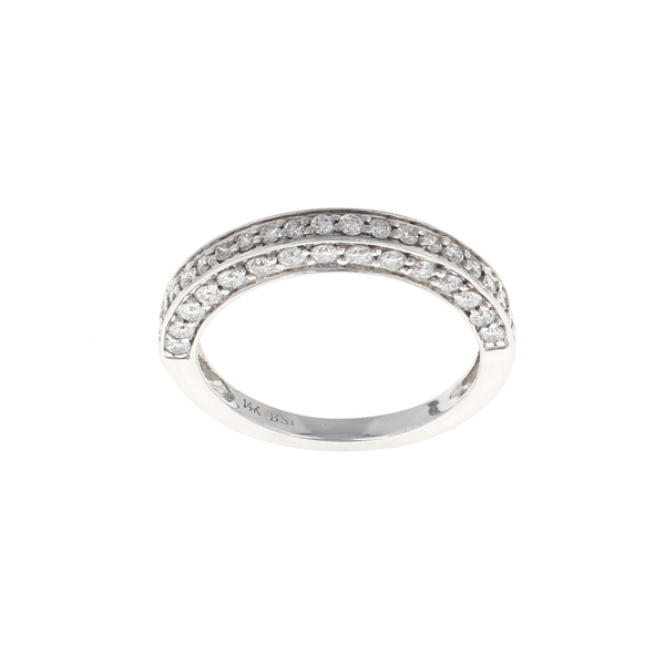 3 Sided 1/2 Way Diamond Band (0.75CTW)