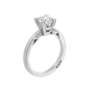 Tacori 18k White Gold Solitaire Complete Engagement Ring (.50 CTW)