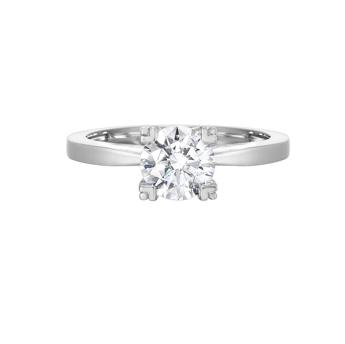 Tacori 18k White Gold Solitaire Complete Engagement Ring (.50 CTW)