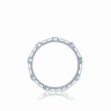 Load image into Gallery viewer, Tacori 18k White Gold Sculpted Crescent Diamond Eternity Wedding Band (0.27 CTW)