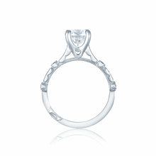 Load image into Gallery viewer, Tacori 18k White Gold Sculpted Crescent Round Diamond Engagement Ring (0.15 CTW)