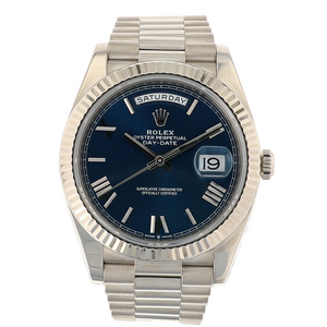 Rolex Presidential Day-Date 228239 18K White Gold Fluted Dial 40mm