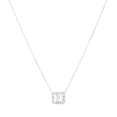 Tycoon Cut Diamond Halo Solitaire Pendant Necklace 2.05CTW
