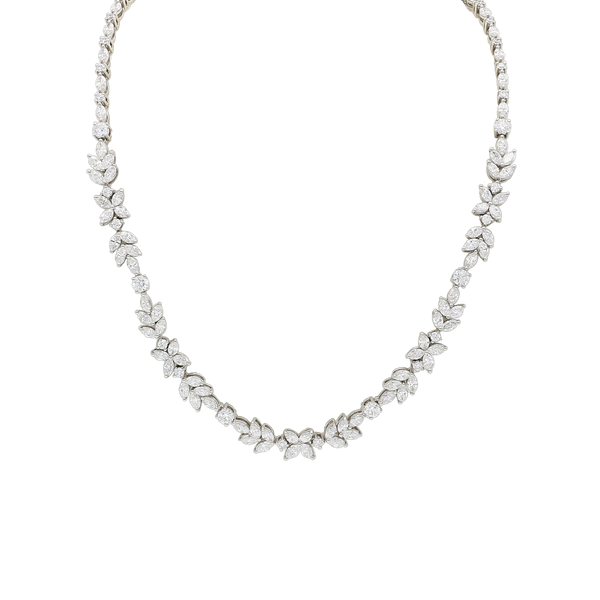 Estate Tiffany & Co. 15.94CTW Diamond Platinum Necklace