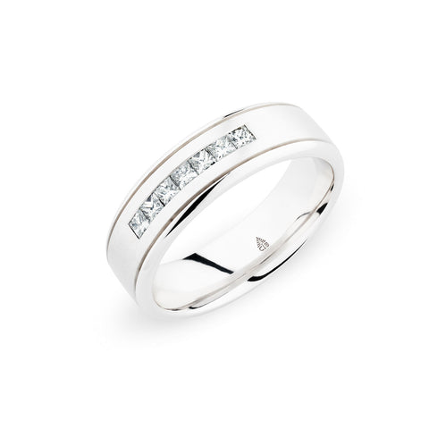 Christian Bauer White Diamond White Gold Wedding Band (.35 CTW)