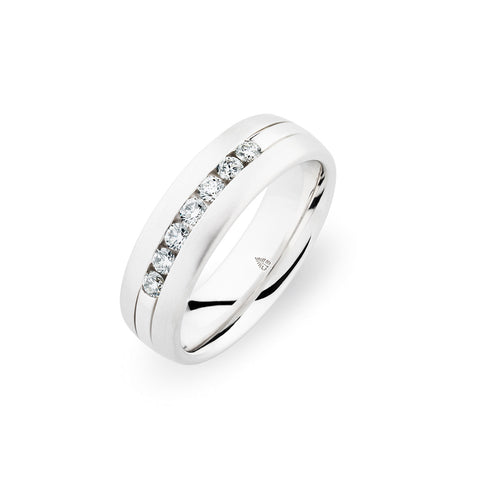 Christian Bauer White Diamond White Gold Wedding Band (.31 CTW)