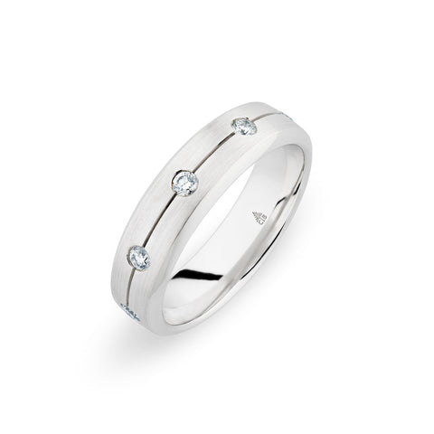 Christian Bauer White Diamond Palladium Wedding Band (.41 CTW)