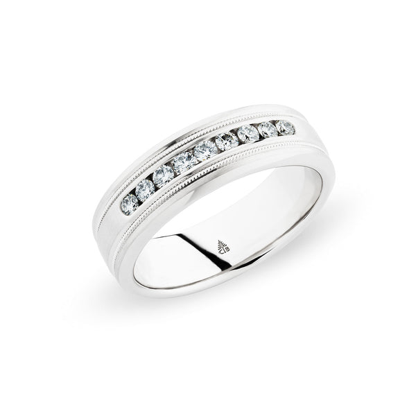 Christian Bauer White Diamond Palladium Wedding Band (.32 CTW)