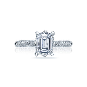 Tacori 18k White Gold Simply Tacori Engagement Ring Setting (0.06CTW)