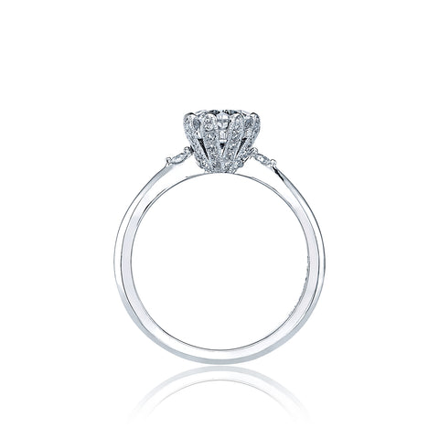 Tacori 18k White Gold Simply Tacori Round Diamond Engagement Ring (0.16 CTW)