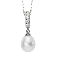 Load image into Gallery viewer, Silver Pearl Pendant