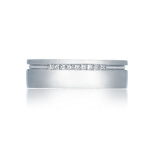 Load image into Gallery viewer, Tacori Platinum Simply Tacori Diamond 6.5mm Wedding Band (0.2 CTW)