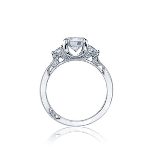 Tacori 18k White Gold Simply Tacori Round Diamond Engagement Ring (0.4 CTW)