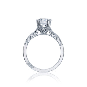 Tacori Ribbon Round Diamond Engagement Ring (0.12 CTW)