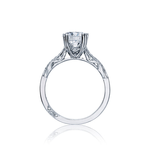 Tacori Ribbon Round Diamond Engagement Ring Setting  (0.12 CTW)