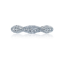 Load image into Gallery viewer, Tacori 18k White Gold Classic Crescent Diamond Wedding Band (0.87 CTW)