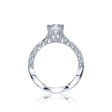 Load image into Gallery viewer, Tacori 18k White Gold Classic Crescent Round Diamond Engagement Ring (0.41 CTW)