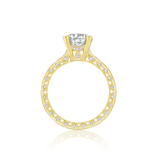 Load image into Gallery viewer, Tacori 18k Yellow Gold Classic Crescent Round Diamond Engagement Ring (0.85 CTW)