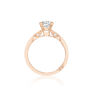 Tacori 18k Rose Gold Simply Tacori Round Diamond Engagement Ring (0.05 CTW)