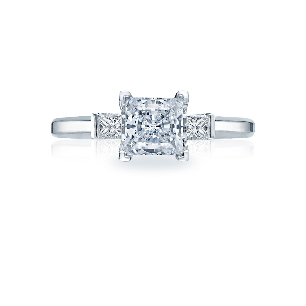 Tacori 18k White Gold Simply Tacori Princess Diamond Engagement Ring (0.21CTW)