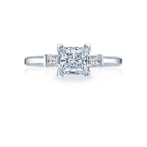 Tacori 18k White Gold Simply Tacori Princess Diamond Engagement Ring (0.21CTW)