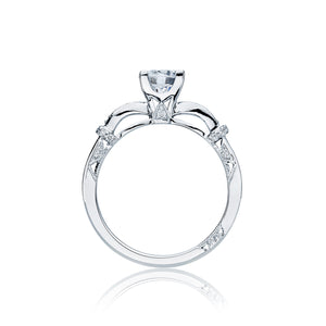 Tacori 18k White Gold Simply Tacori Round Diamond Engagement Ring Setting (0.15 CTW)