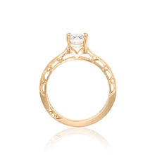 Load image into Gallery viewer, Tacori 18k Rose Gold Reverse Crescent Round Diamond Engagement Ring (0.25 CTW)