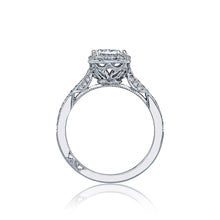 Load image into Gallery viewer, Tacori Platinum Dantela Oval Diamond Engagement Ring (0.3CTW)