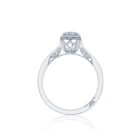 Tacori 18k White Gold Dantela Pear Diamond Engagement Ring (0.26 CTW)