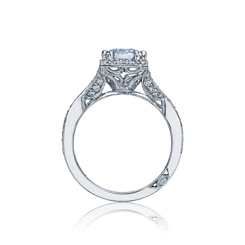 Tacori 18k White Gold Dantela  Engagement Ring Setting (0.51 CTW)