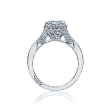 Load image into Gallery viewer, Tacori 18k White Gold Dantela Oval Diamond Engagement Ring (0.5 CTW)