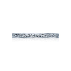 Tacori 18k White Gold Dantela Diamond Wedding Band (0.35 CTW)