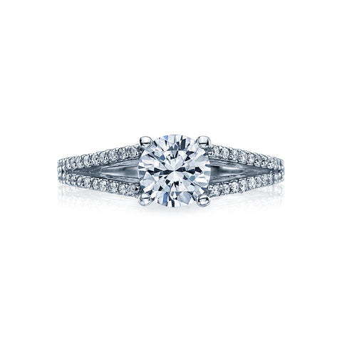 Tacori 18k White Gold Simply Tacori Round Diamond Engagement Ring Setting (0.3 CTW)