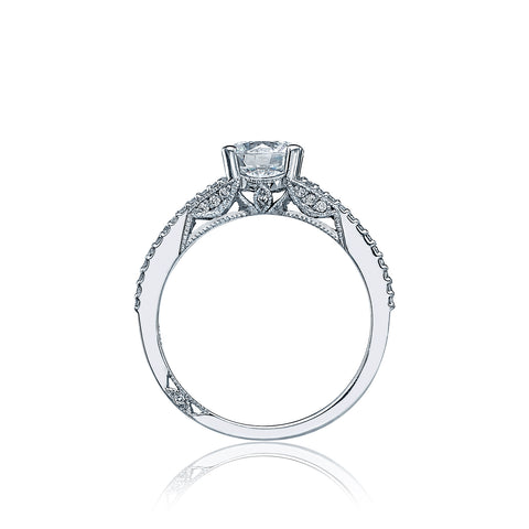 Tacori 18k White Gold Simply Tacori Round Diamond Engagement Ring Setting (0.3 CTW)