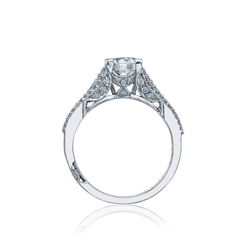 Tacori 18k White Gold Simply Tacori Round Diamond Engagement Ring Setting  (0.38 CTW)