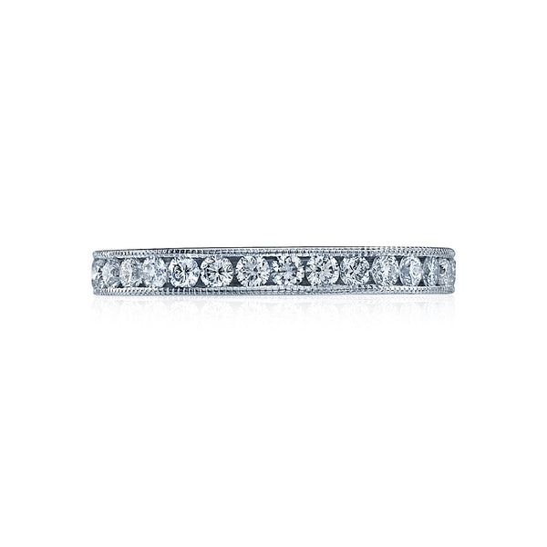 Tacori 18k White Gold Simply Tacori Diamond Wedding Band (1 CTW)
